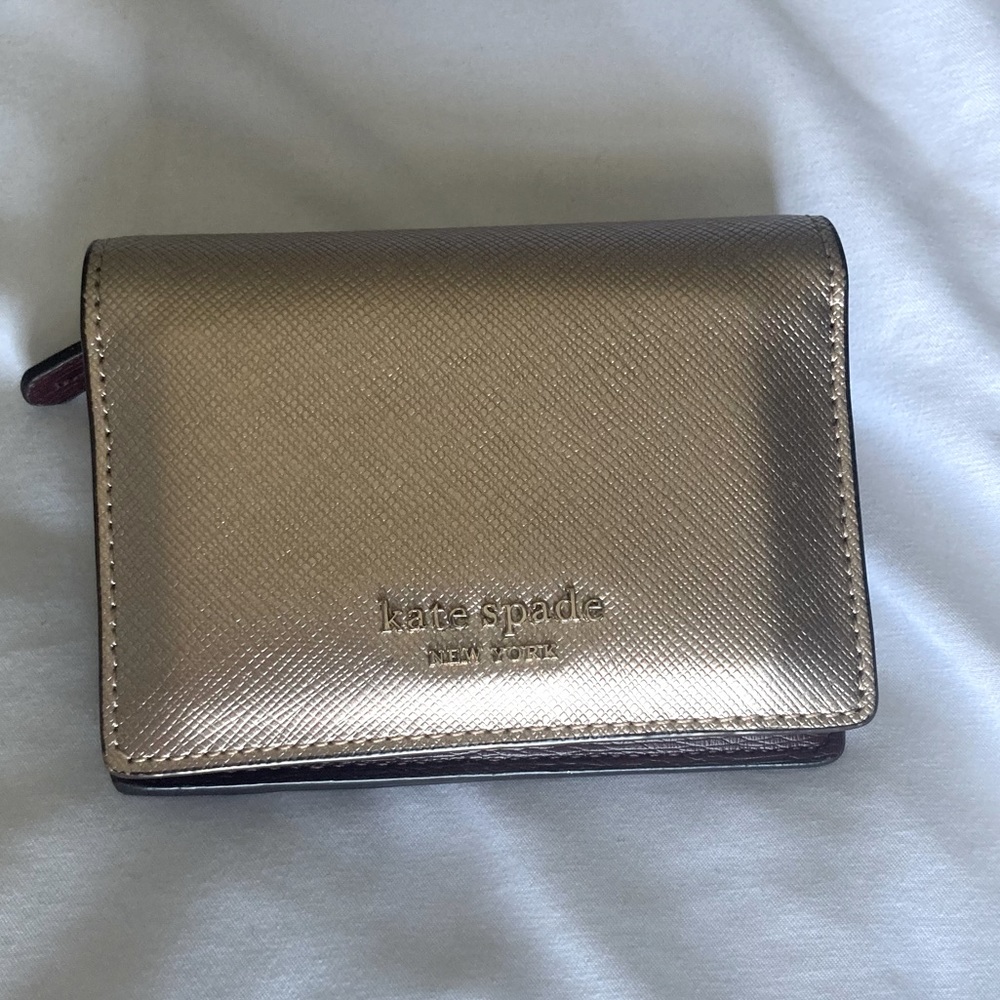 Kate Spade Rose Gold Bi-fold Wallet